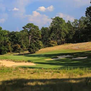 Pine Needles' 13th hole, site of 2022 U.S. Women's Open Championship.