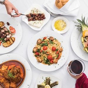 Theo's Taverna assortment of dishes.
