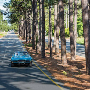 Driving along Midland Road in Southern Pines, NC.