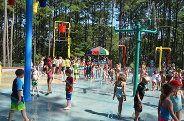 Hillcrest Park Splash Pad in Carthage, NC