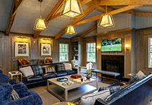 The Library Hospitality Suite in the Manor Inn. Photo courtesy Pinehurst Resort.