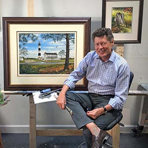 William Magnum in his studio.