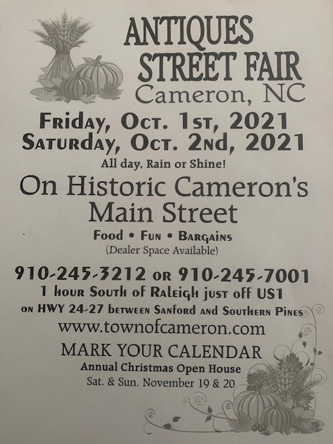 Antique Street Fair Cameron 2021