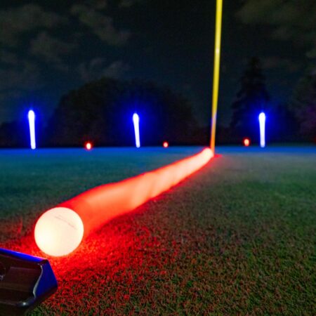 glowing golf ball